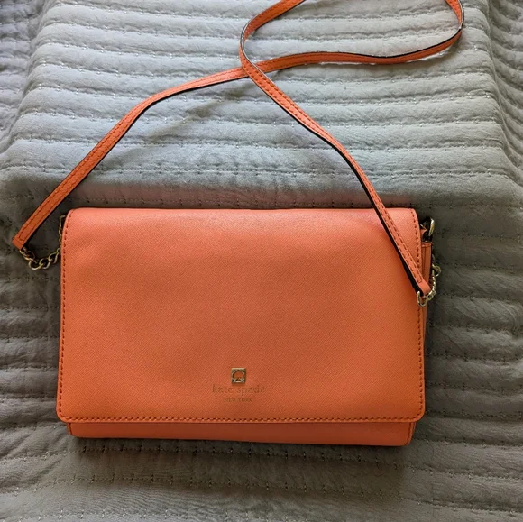 Kate Spade Tangerine Cross Body with Gold Accent - Picture 2 of 4